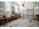 Unfinished garage with ample space for storage at 332 Dove Cottage Ln, Cary, NC 27519