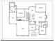 Open concept floor plan with kitchen, Gathering room, Primary bedroom with garage access, and a study at 3803 Bennett Grove Dr, Wake Forest, NC 27587