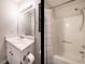 Clean bathroom with a shower and bathtub at 431 Oak Run Dr, Raleigh, NC 27606