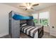 Bedroom with built-in bunk bed and dresser at 438 S Hillsborough St, Franklinton, NC 27525