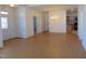 Open dining area with hardwood floors and kitchen access at 4712 Fox Fern Ln, Raleigh, NC 27604