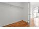 Walk-in closet with wood floors and ample storage space at 523 S West # 305, Raleigh, NC 27601