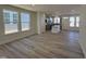 Open concept living area boasts natural light and flows seamlessly into the kitchen at 6328 Granite Quarry Dr, Raleigh, NC 27610