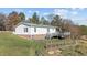 Elevated view of home's back deck and yard at 754 Firestone Ln, Sanford, NC 27330