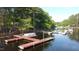 Beautiful lake view featuring community boat docks for easy access to the water for boating and fishing at 1119 Sagamore Dr, Louisburg, NC 27549