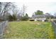 Spacious backyard with a mix of grass, bare spots, and mature trees, ideal for outdoor recreation and relaxation at 1508 Woods Creek Dr, Garner, NC 27529