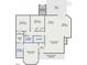 Detailed floor plan showcasing the layout of the home, including the kitchen, bedrooms, Gathering room, and outdoor deck at 1508 Woods Creek Dr, Garner, NC 27529