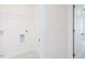 Laundry room with shelving and built in cabinets at 2012 Clydner Dr, Apex, NC 27523