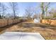 Large backyard with shed and wooden fence at 2207 Edwin Ave, Durham, NC 27705