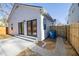 Private backyard with patio and walkway at 2207 Edwin Ave, Durham, NC 27705
