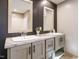 Double vanity bathroom with modern sinks and spacious countertops at 6545 Old Jefferson Davis Hwy, Cameron, NC 28326