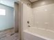 Clean bathroom with a bathtub and shower at 6545 Old Jefferson Davis Hwy, Cameron, NC 28326