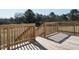 Wooden deck with stairs leading to backyard at 6545 Old Jefferson Davis Hwy, Cameron, NC 28326