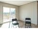 Open living area with sliding glass doors to a deck at 6545 Old Jefferson Davis Hwy, Cameron, NC 28326