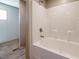 Clean bathroom with a tub and shower combination at 6567 Old Jefferson Davis Hwy, Cameron, NC 28326