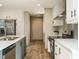 Modern kitchen with stainless steel appliances and large island at 6567 Old Jefferson Davis Hwy, Cameron, NC 28326