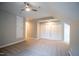 Spacious bedroom with double closets and ceiling fan at 105 Tracey Creek Ct Ct, Apex, NC 27502