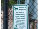 Sign displays Hunter St Dog Park hours and contact information at 105 Tracey Creek Ct Ct, Apex, NC 27502