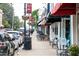 View of Historic Downtown Apex, shops, and parked cars at 105 Tracey Creek Ct Ct, Apex, NC 27502