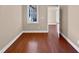 Simple bedroom with hardwood floors and a window at 1813 Ferrell Meadows Dr, Zebulon, NC 27597