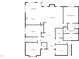 One-story floor plan with 3 bedrooms, 2 baths, and an open layout at 1813 Ferrell Meadows Dr, Zebulon, NC 27597