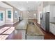 Island kitchen with granite countertops and stainless steel appliances at 1813 Ferrell Meadows Dr, Zebulon, NC 27597