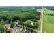 Aerial view of new construction homes on large private lots with nature all around at 20 Tamaran Ct, Spring Hope, NC 27882