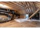 View of the attic's HVAC and insulation at 20 Tamaran Ct, Spring Hope, NC 27882