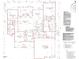 Detailed first floor plan showcasing layout, dimensions, and spatial relationships between rooms at 20 Tamaran Ct, Spring Hope, NC 27882