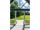 Covered porch overlooking the expansive backyard of the property at 20 Tamaran Ct, Spring Hope, NC 27882