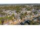 Serene aerial view of a quiet neighborhood nestled amongst lush, mature trees and landscaping at 2773 Clifton Avenue, Creedmoor, NC 27522