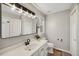 Updated bathroom with white vanity and black matte fixtures at 2773 Clifton Avenue, Creedmoor, NC 27522