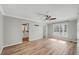 Bright bedroom with hardwood floors and access to a bathroom at 2773 Clifton Avenue, Creedmoor, NC 27522