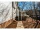 Home exterior showcasing walkway and screened porch at 3 Acornridge Ct, Durham, NC 27707