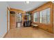 Inviting foyer with wood floors and coat hanging area at 413 Johnson Town Rd, Zebulon, NC 27597
