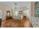 Large main bedroom with hardwood floors and a metal bed frame at 413 Johnson Town Rd, Zebulon, NC 27597