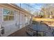 Side view of deck with table and chairs at 420 W 10Th St, Siler City, NC 27344