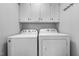 Laundry room with side-by-side washer and dryer at 420 W 10Th St, Siler City, NC 27344