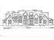 Detailed architectural drawing of the home's exterior elevation at 432 Firefly Overlook, Pittsboro, NC 27312
