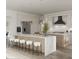 Gourmet kitchen with large island, marble countertops, and high-end appliances at 432 Firefly Overlook, Pittsboro, NC 27312