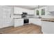 Bright kitchen featuring modern stainless steel appliances and butcher block countertops at 601 Rose St, Rocky Mount, NC 27801