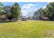 Spacious backyard with two storage sheds at 609 E Cockrell St, Nashville, NC 27856