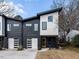 Modern duplex with attached garages and landscaped yard at 707 Colleton Rd, Raleigh, NC 27610