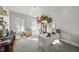 Home office featuring two desks and built-in shelving at 7112 Hasentree Way, Wake Forest, NC 27587