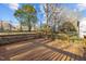 Spacious wooden deck overlooking the backyard, perfect for outdoor entertaining at 8 Kingston Mill Ct, Durham, NC 27701