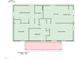 Floor plan depicting layout with GLA 1049 sq ft plus 146 sq ft porch at 8 Kingston Mill Ct, Durham, NC 27701