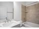 Bathroom featuring a shower, faucet, and a vessel sink at 804 Heathered Farm Way, Apex, NC 27523