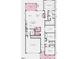 Floor plan of the home including the layout of the kitchen and bedrooms at 804 Heathered Farm Way, Apex, NC 27523