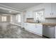Kitchen with white cabinets, stainless steel appliances, and hardwood countertops at 925 Redgate Ave, Rocky Mount, NC 27801