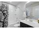 Clean bathroom with a tub, shower, and vanity at 104 Ridgeline Ct, Durham, NC 27703